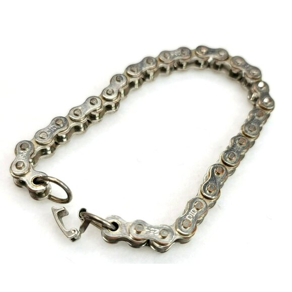 DID Jewelry - Bike Chain Bracelet Fashion Jewelry Silver Tone Biker Special 8" PR184